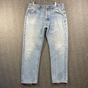 Vintage Levis Jeans Mens 40x34 (Fits 36x31) Denim 501 XX Shrink To Fit 2006